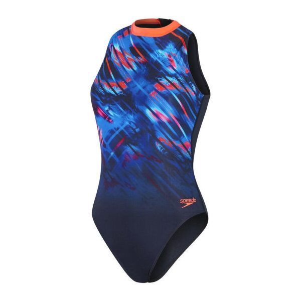 Calzoneta Speedo EcoEndurance+Max Hydrasuit mujer azul/naranja
