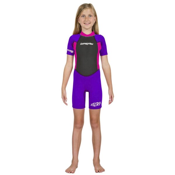 Wetsuit Hyperflex 2mm Springsuit niña 4-8yr negro/morado - Imagen 3