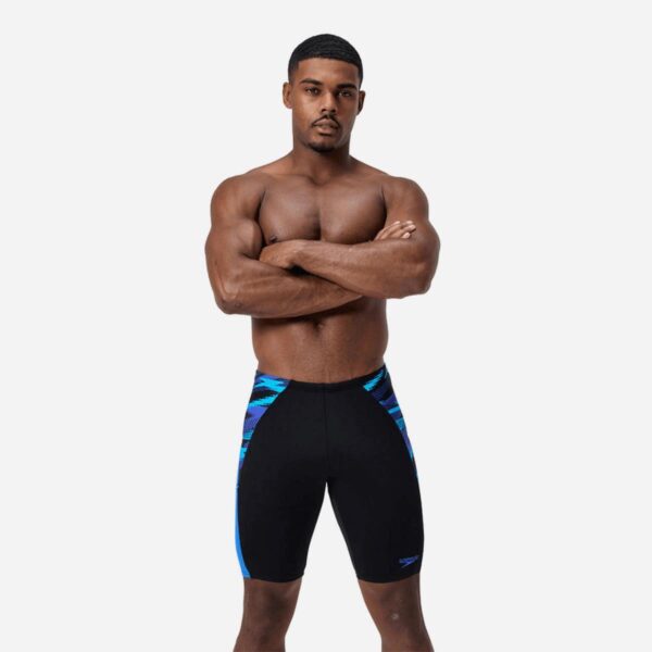 Jammer Speedo Endurace+MAX Splice hombre negro/rayas azules - Imagen 2