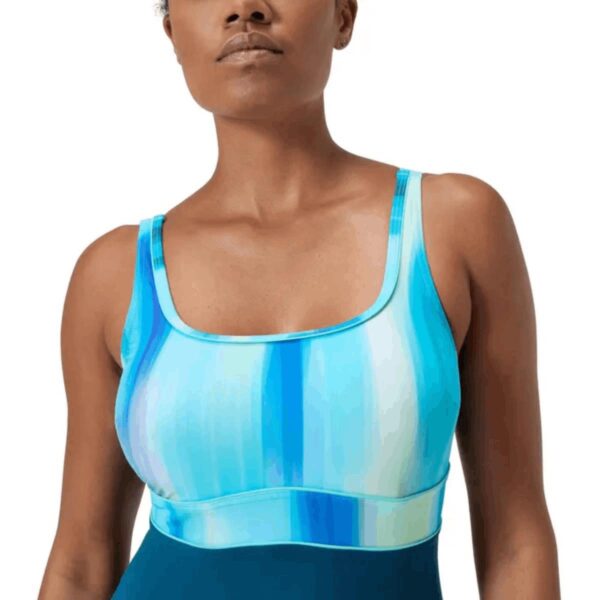 Calzoneta Speedo Shaping ContourEclipse mujer verde jade busto estampado - Imagen 4