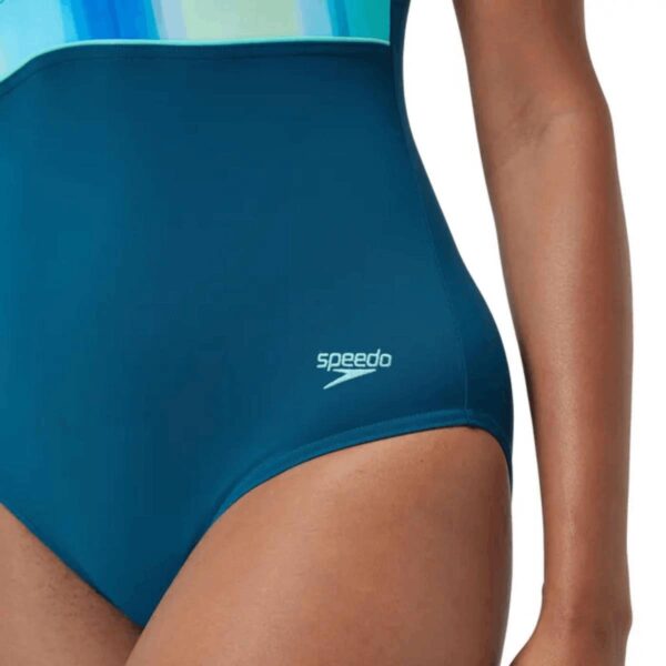 Calzoneta Speedo Shaping ContourEclipse mujer verde jade busto estampado - Imagen 5