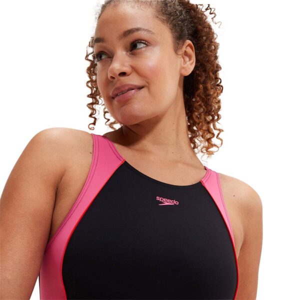 Calzoneta Speedo EcoShape Comprex LapisNite mujer azul/rosado - Imagen 7