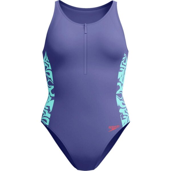 Calzoneta Speedo Panel Hydrasuit mujer azul/aqua tropical