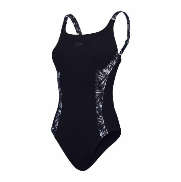 Calzoneta Speedo Shaping mujer negro/blanco