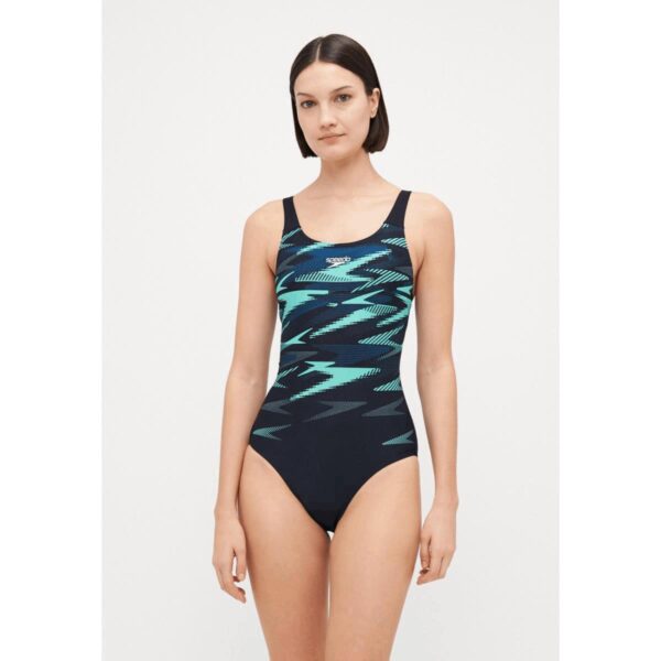 Calzoneta Speedo Endurance+ HyperBoom Placement mujer negro/menta - Imagen 2