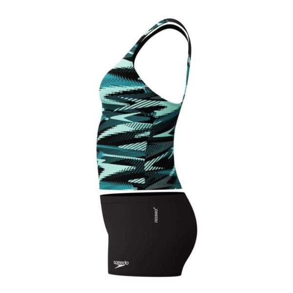 Tankini Speedo Endurance+ HyperBoom 2pzas mujer negro/menta - Imagen 2