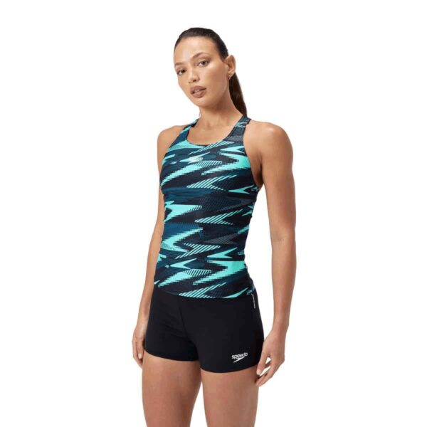Tankini Speedo Endurance+ HyperBoom 2pzas mujer negro/menta - Imagen 3
