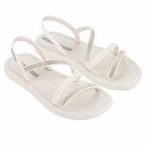 Sandalia Ipanema Celebra Sand Plus blanca con plateado mujer