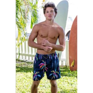 Calzoneta Exist con boxer negro palmeras de color hombre