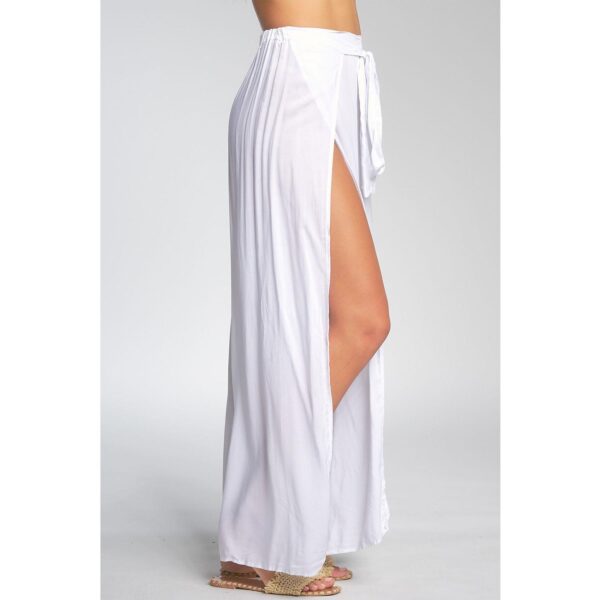 Pantalon Elan wrap leg blanco - Imagen 4