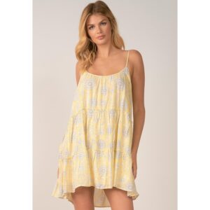 Vestido corto Elan Lemon bloom