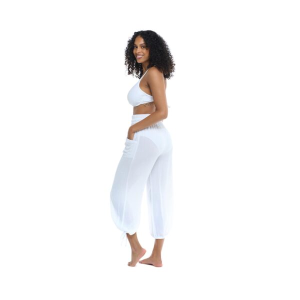 Pantalon BG Penny blanco mujer - Imagen 4