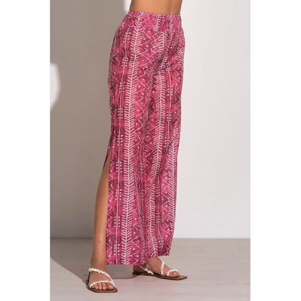 Pantalon Elan Tulum rosado abierto a un lado - Imagen 2