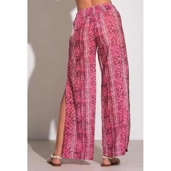Pantalon Elan Tulum rosado abierto a un lado - Imagen 3
