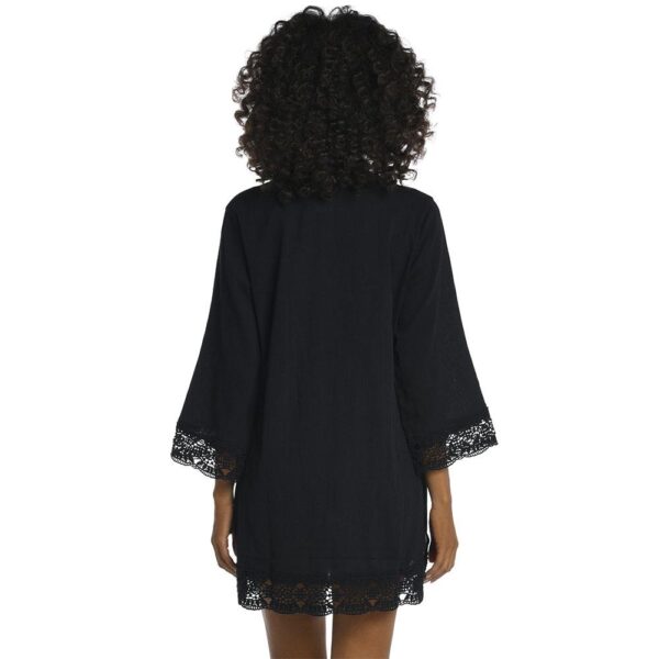 Tunica LB M/L negra orilla crochet - Imagen 4