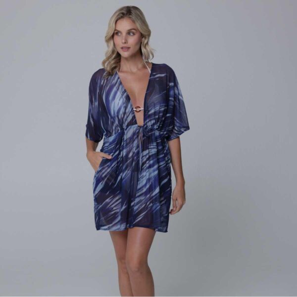 Kimono J.Valdi corto mesh Playa azul