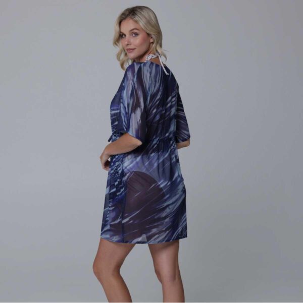 Kimono J.Valdi corto mesh Playa azul - Imagen 3