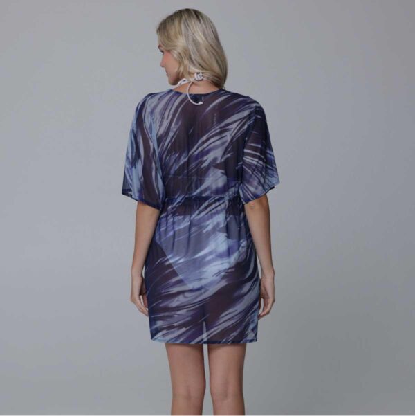 Kimono J.Valdi corto mesh Playa azul - Imagen 4