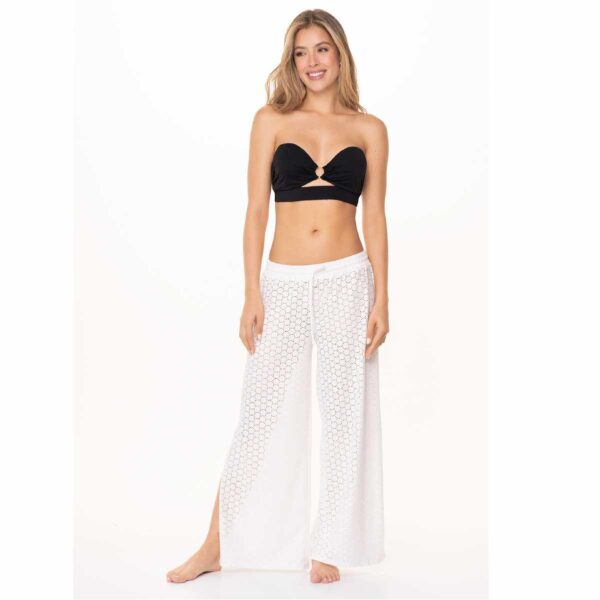 Pantalon Garotas ojalillo blanco - Imagen 3