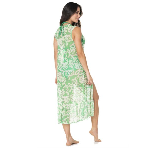 Kimono Garotas largo Jacaranda verde - Imagen 2