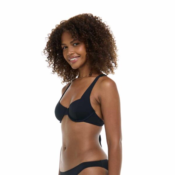 Top Eidon solido Maya negro mujer - Imagen 2