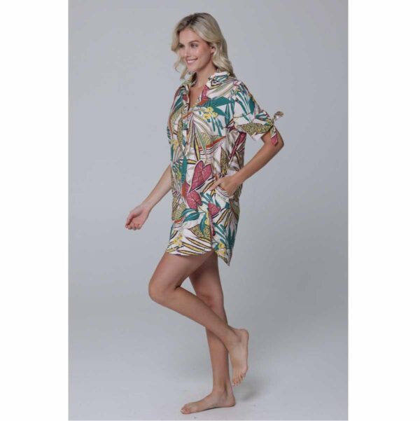 Camisa J.Valdi larga Funky Palm - Imagen 2