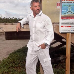 Pantalon Giocam Cargo blanco