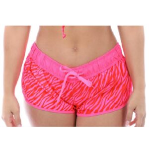 Short OP zebra fucshia mujer
