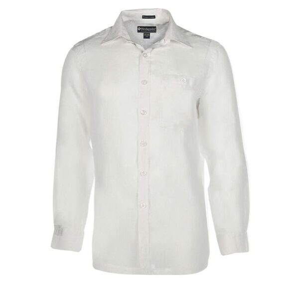 Camisa Weekender Pavilion M/L Lino blanco hombre