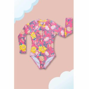 Calzoneta Stylish M/L roja con flores niña 4-10yr