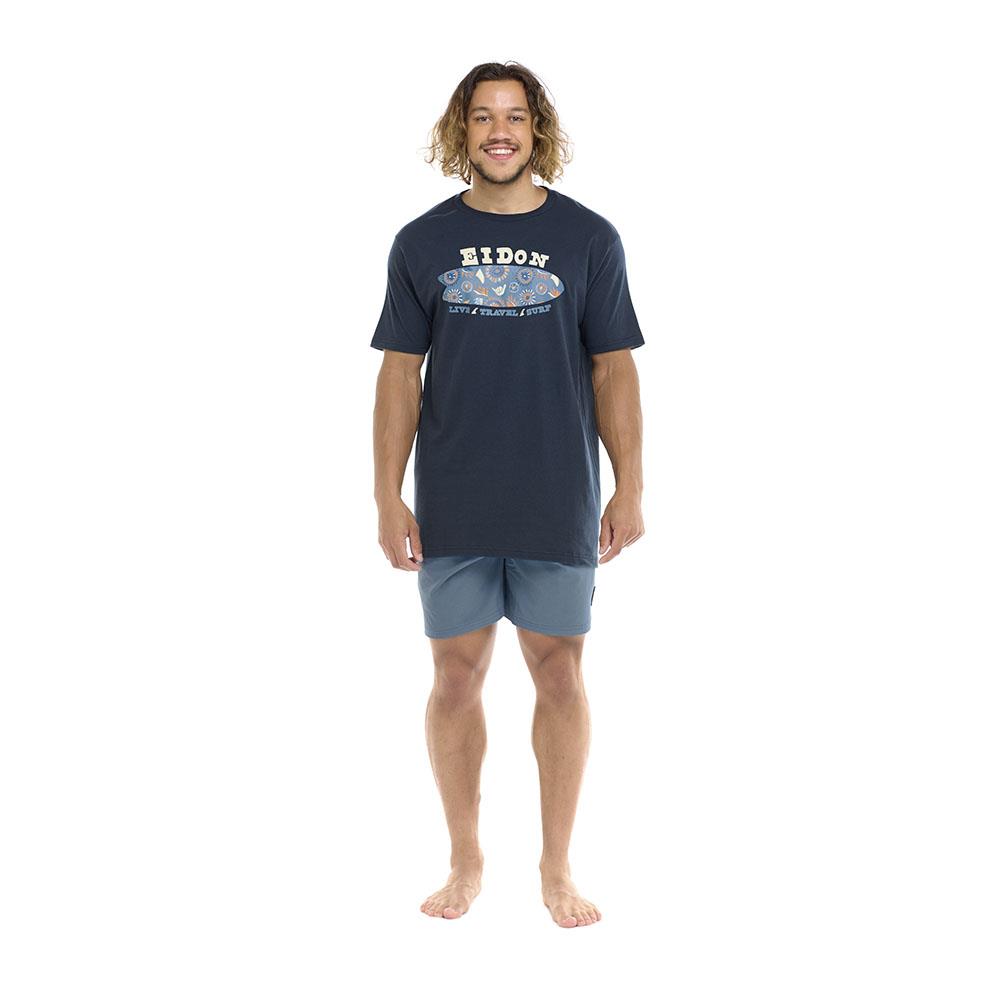 T-Shirt Eidon Finneus Fish azul hombre