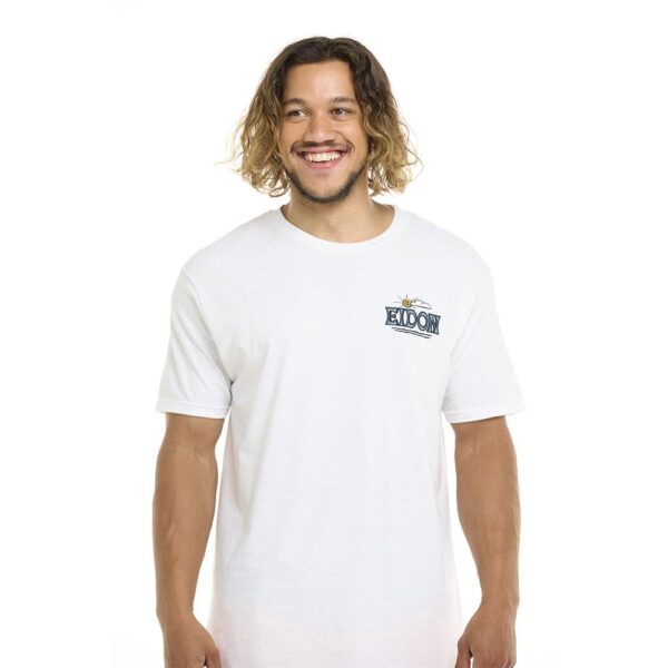 T-Shirt Eidon Surf Club blanca hombre - Imagen 2