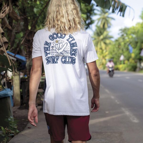 T-Shirt Eidon Surf Club blanca hombre - Imagen 5