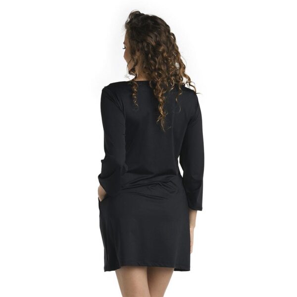 Vestido LB corto M/L negro lycra - Imagen 5