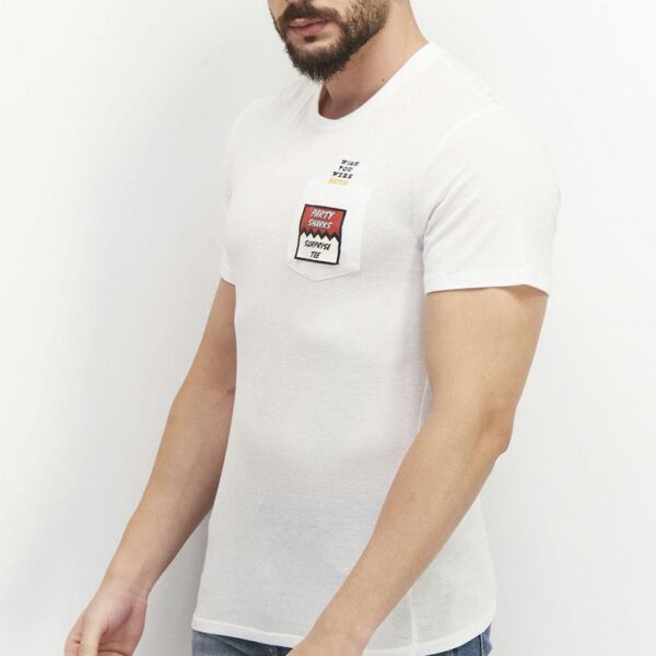 T-shirt Party Sharks Wish You Were Beer blanca hombre - Imagen 2