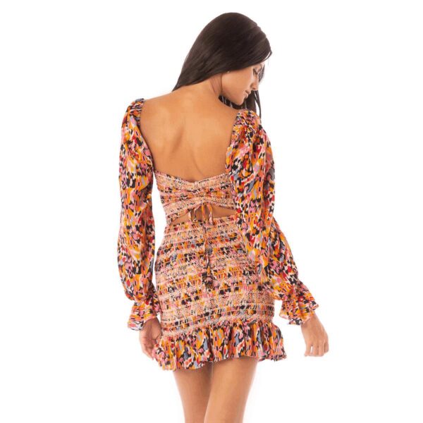 Vestido Maaji corto SP25 reversible Prism Cat Marta - Imagen 2