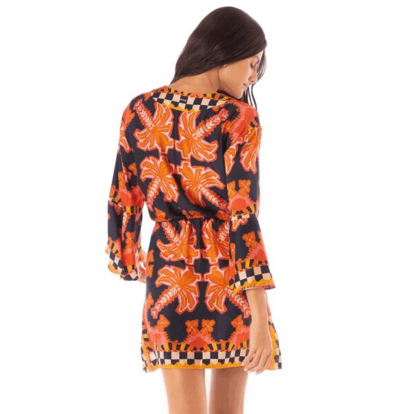 Vestido Maaji corto SP25 Racing Plams Joypop - Imagen 2