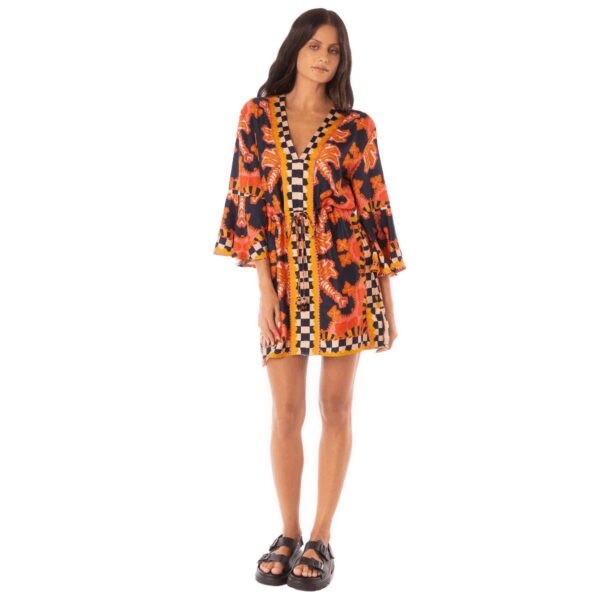 Vestido Maaji corto SP25 Racing Plams Joypop - Imagen 4