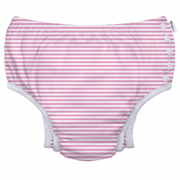 Pañal de agua Green Sprouts rayas rosadas y blancas