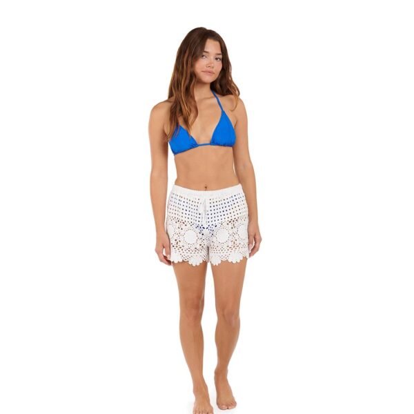Short Citrus crochet blanco mujer - Imagen 2