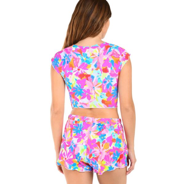 Short Citrus Color Me Floral rosado mujer - Imagen 2