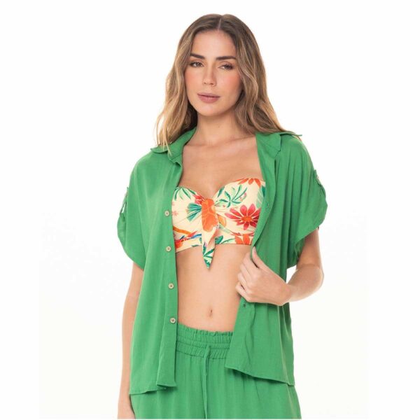 Camisa Garotas corta esmeralda - Imagen 2