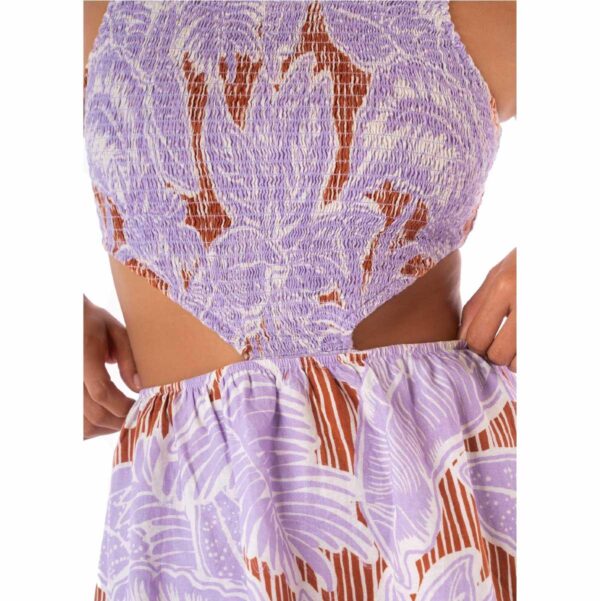 Vestido corto Maaji SP25 Wisteria Bloom Freya reversible - Imagen 4