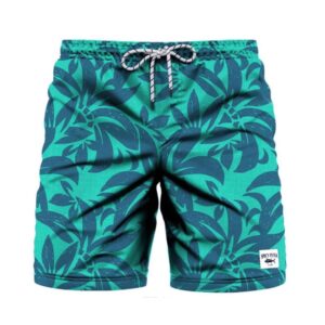 Calzoneta Exist aqua hojas azules hombre