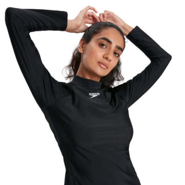 Rashguard Speedo M/L Essential mujer negro - Imagen 2