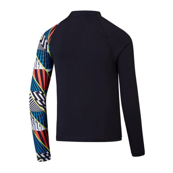 Rashguard Speedo M/L Digital negro/diseño lineas - Imagen 2