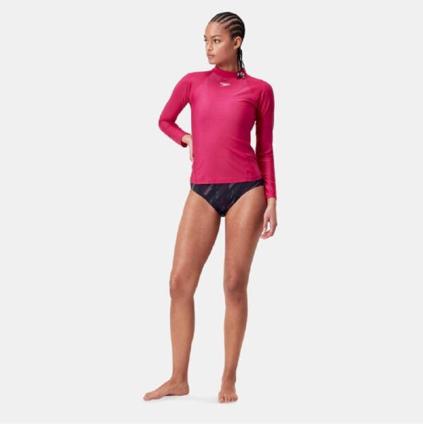 Rashguard Speedo M/L Essential mujer morada - Imagen 4