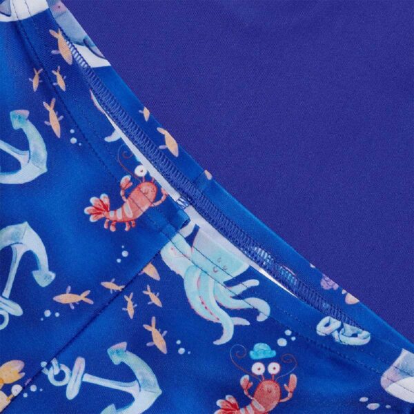 Set Rasguard Speedo M/C 2pzas niño azul diseño delfines 2-4yr - Imagen 5