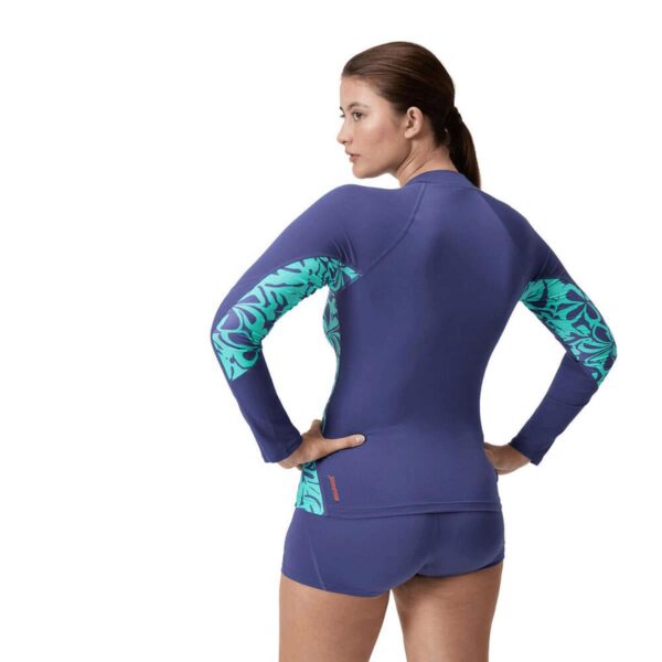 Rashguard Speedo M/L Endurance+ mujer azul/aqua tropical - Imagen 3