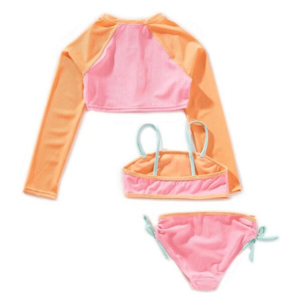 Set crop rashguard M/L y bikini Angel Beach 3pz On The Coast niña 7-16yr - Imagen 2